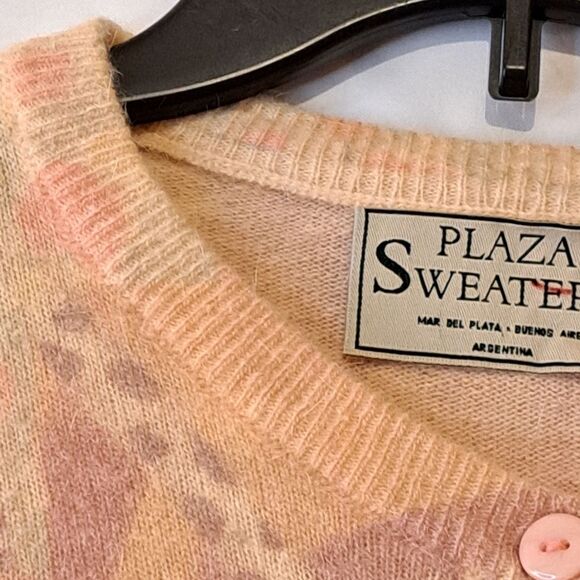 Plaza Sweaters Made in Argentina Cottage Core, Granny Core Button Up Sweater - - Picture 11 of 16